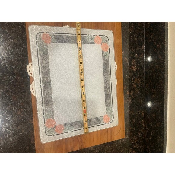 CorningWare Silk & Roses Counter-Saver Cutting Board - Picture 7 of 8